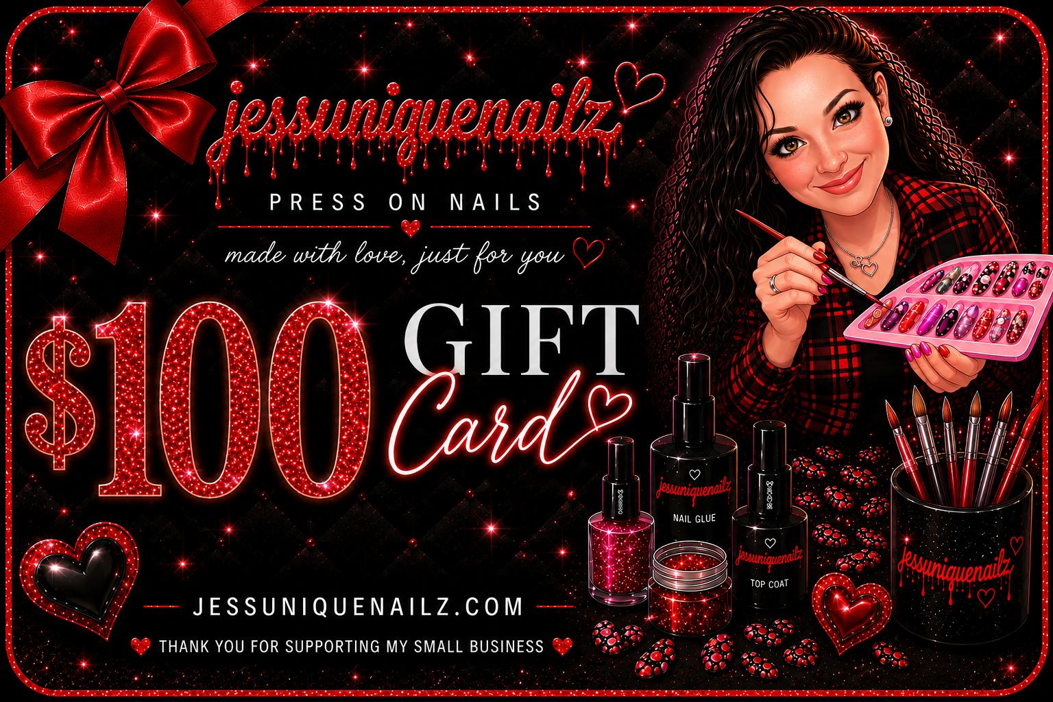Jess Unique Nailz Gift Card's