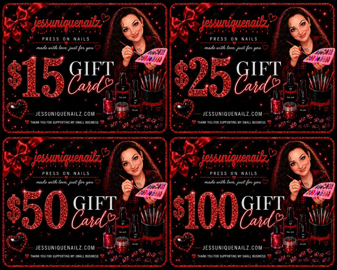 Jess Unique Nailz Gift Card's