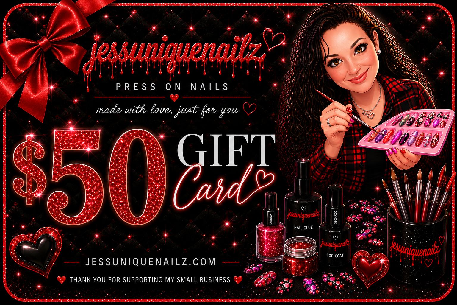 Jess Unique Nailz Gift Card's