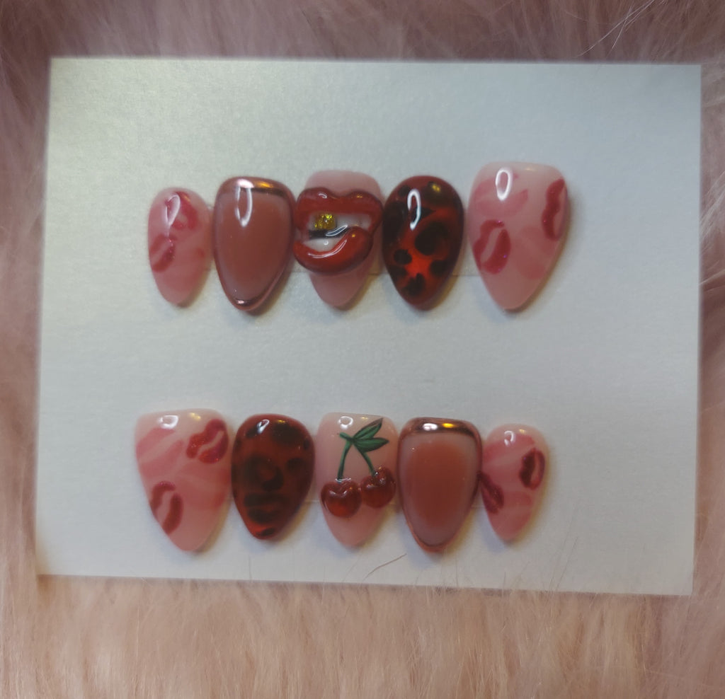 Cherry Kisses Press-On Nail Set