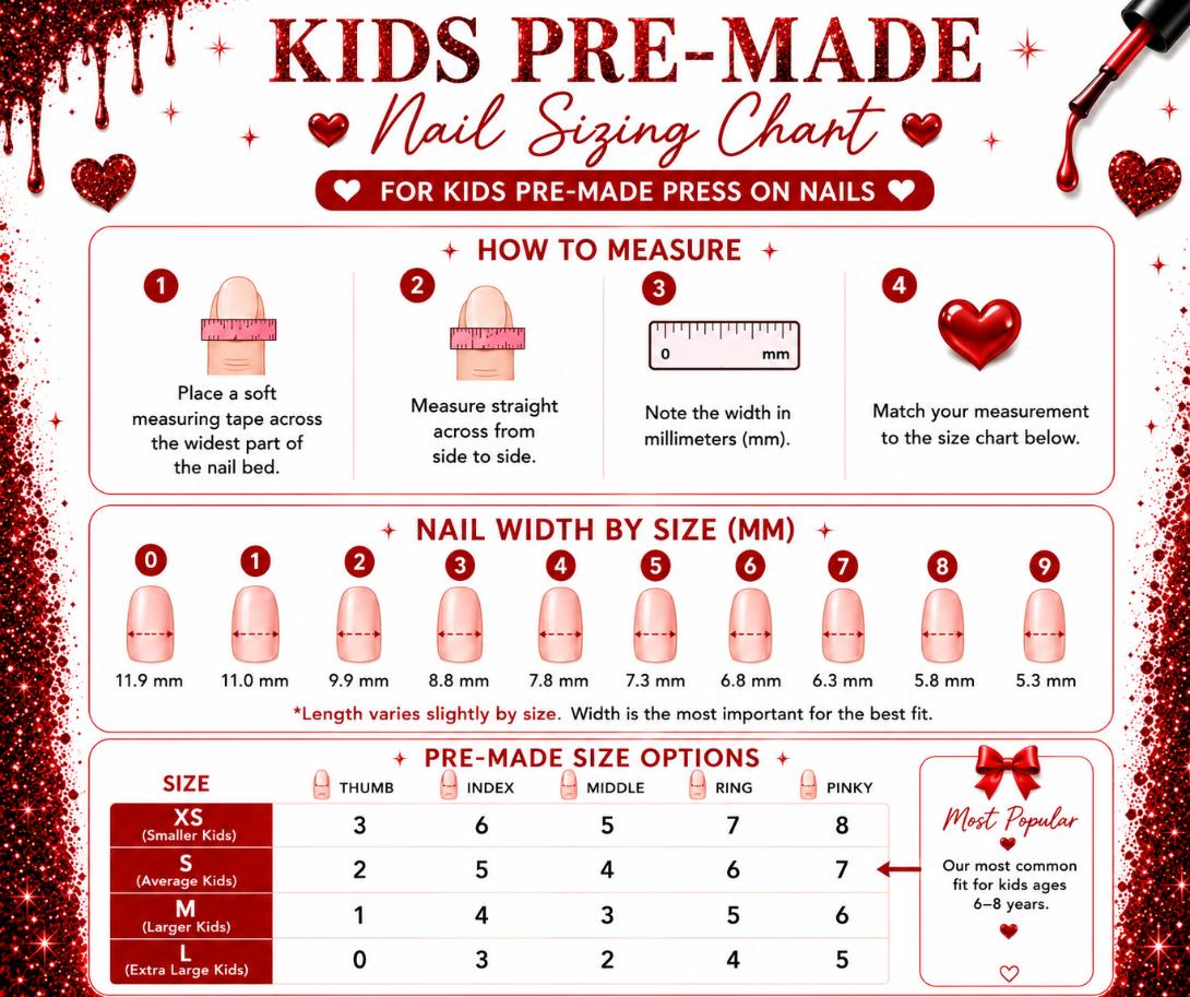 Dreamy Clouds Kids Nail Set