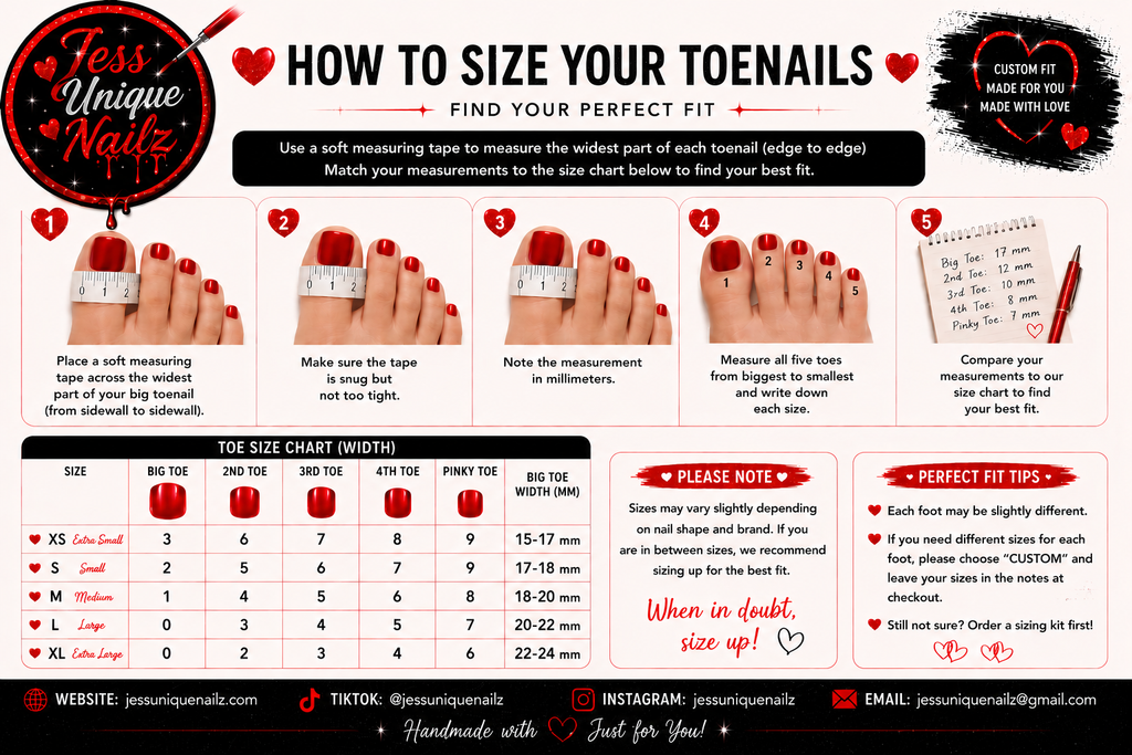 Sweet Shadow Toenail Set